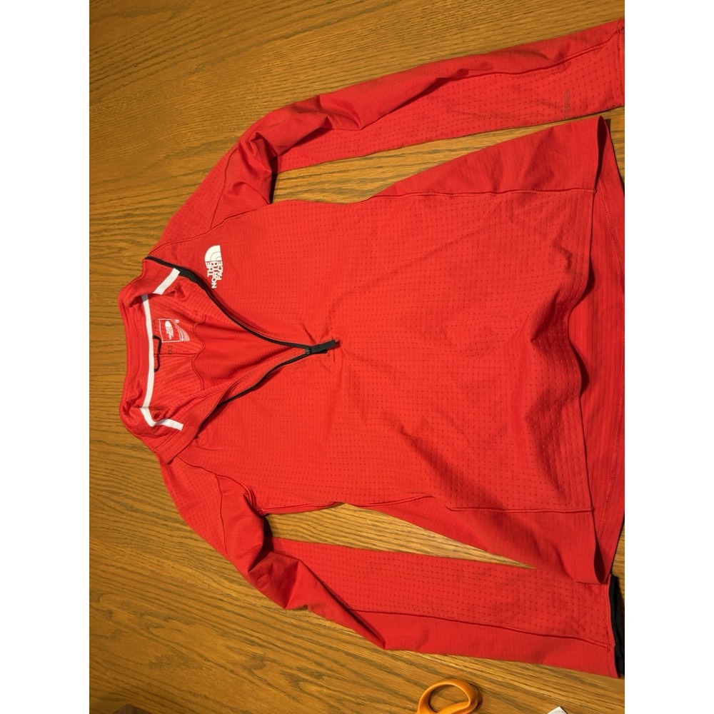 The North Face Women's Summit Series Fleece 1/4 Zip Pullover Size XS Pink/Red